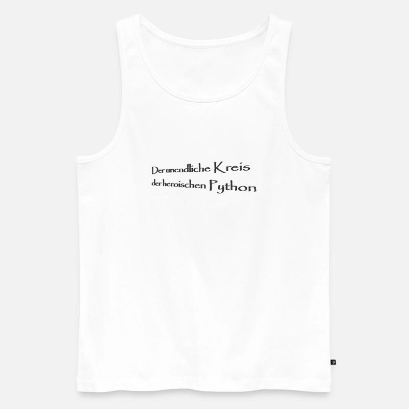Der unendliche Kreis - Männer Premium Bio Tank Top - Weiß