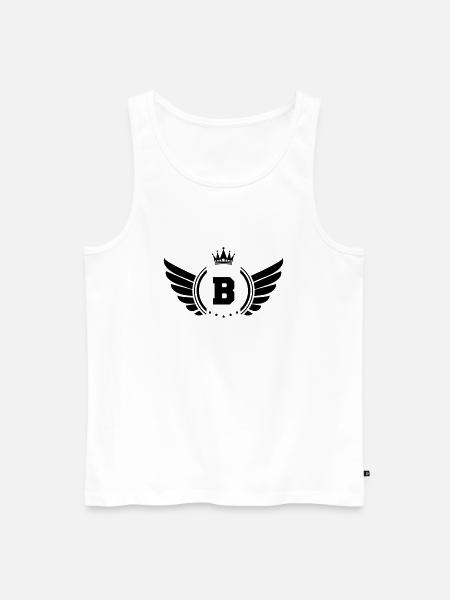 wappen B - Männer Premium Bio Tank Top - Weiß