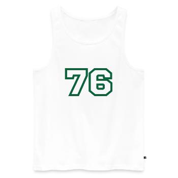 Numéro 76 sport - Débardeur bio Premium Homme - blanc - Devant - Michal (187cm)
