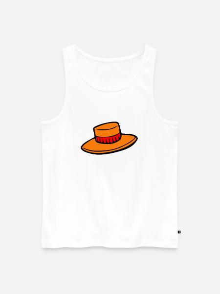 Hut - Männer Premium Bio Tank Top - Weiß