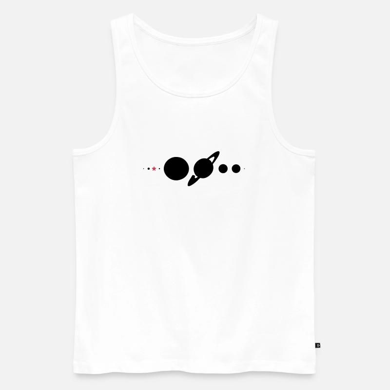 Sonnensystem* - Männer Premium Bio Tank Top - Weiß