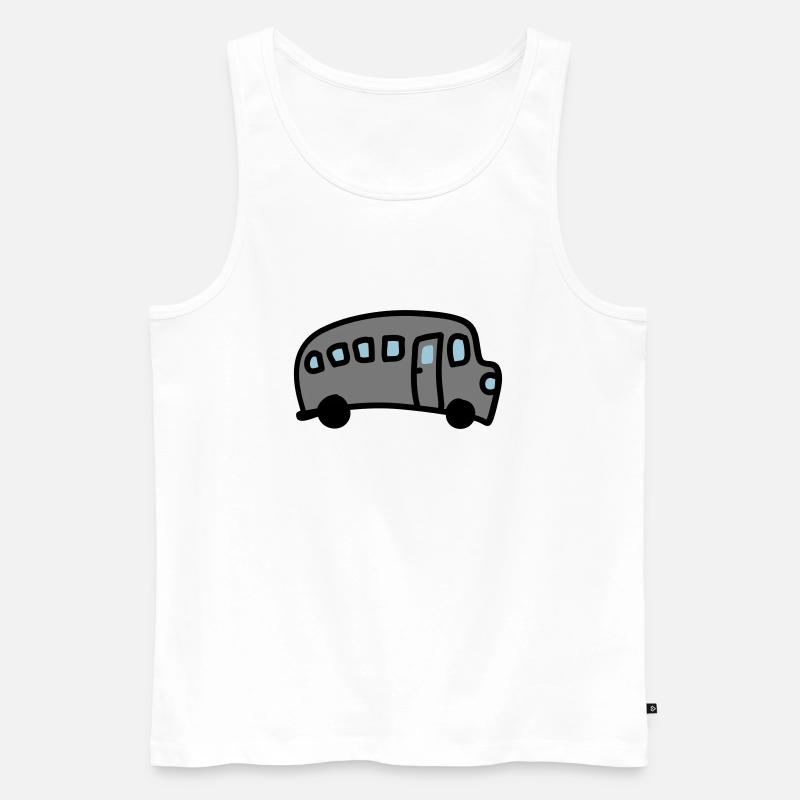 Bus 3 - Männer Premium Bio Tank Top - Weiß