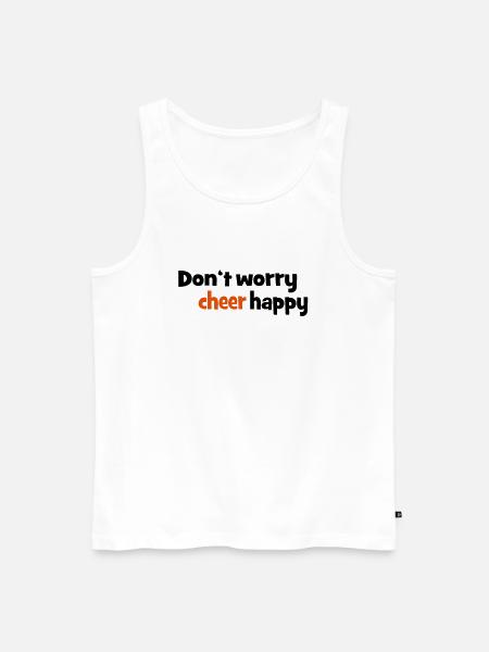 cheerleader - Männer Premium Bio Tank Top - Weiß