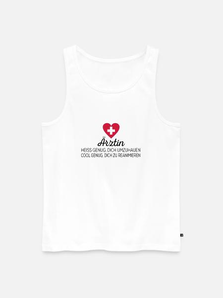 Ärztin - Männer Premium Bio Tank Top - Weiß