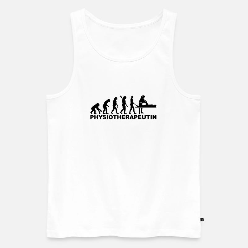 Physiotherapeutin - Männer Premium Bio Tank Top - Weiß