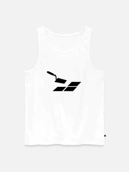 Tiler - Men's Premium Organic Tank Top - white