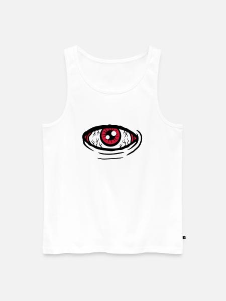 Big all-seeing eye - Men's Premium Organic Tank Top - white