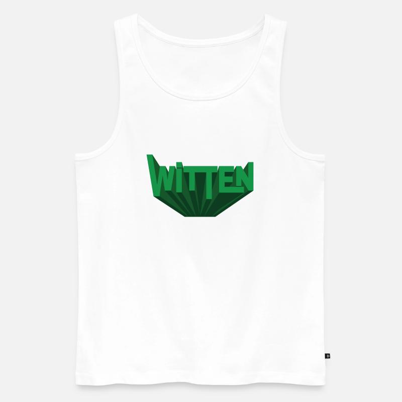 Witten - Ekologiczny tank top męski Premium - biały