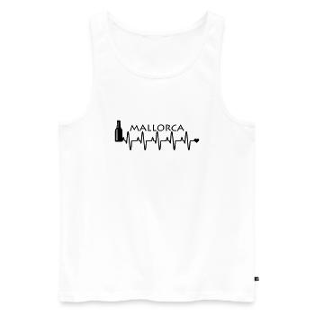 Mallorca liebe zu bier - Männer Premium Bio Tank Top - Weiß - Vorne - Michal (187cm)