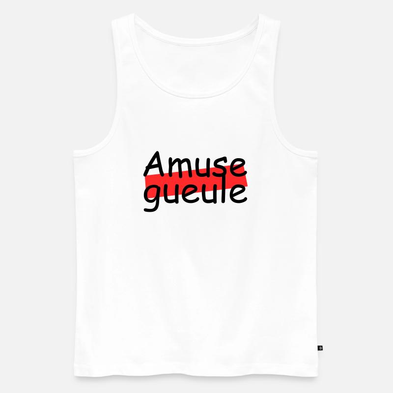 Amuse gueule - Männer Premium Bio Tank Top - Weiß