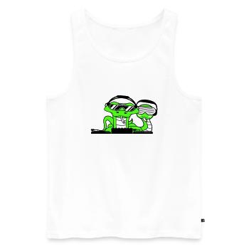 2 Cool DJ Snakes Team Friends Party Club Music - Débardeur bio Premium Homme - blanc - Devant - Michal (187cm)