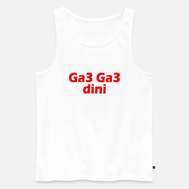 Ga3 ga3 dini - Männer Premium Bio Tank Top - Weiß