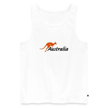 australia - Débardeur bio Premium Homme - blanc - Devant - Michal (187cm)