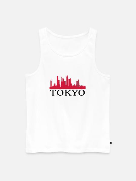 tokyo - Männer Premium Bio Tank Top - Weiß