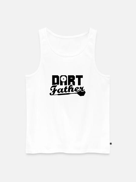 DART Father - Men's Premium Organic Tank Top - white