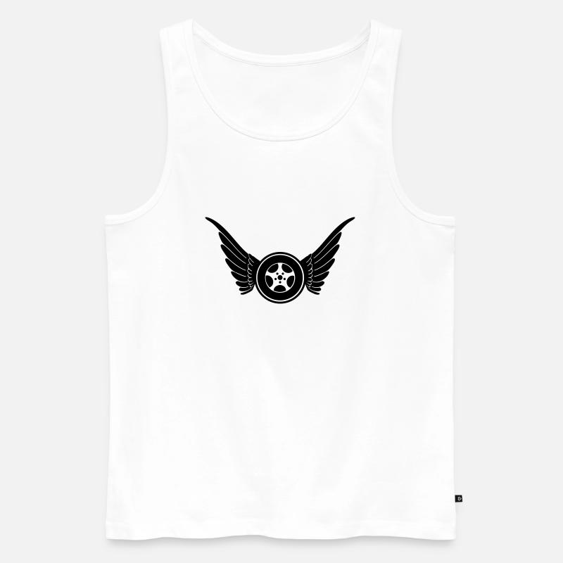 Auto Schutzengel - Männer Premium Bio Tank Top - Weiß