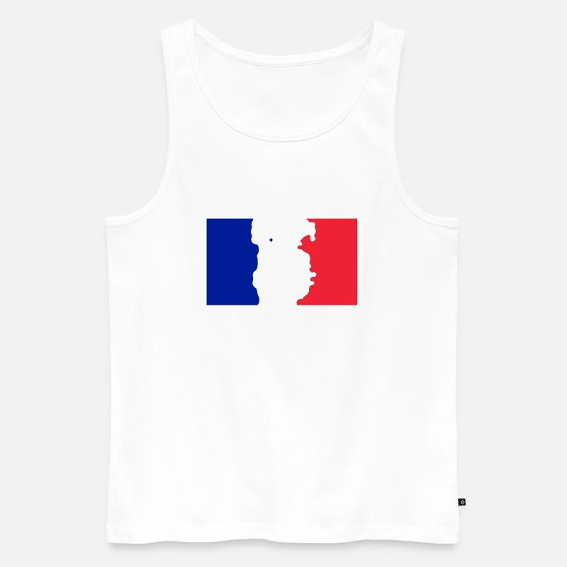 Mayotte - Männer Premium Bio Tank Top - Weiß