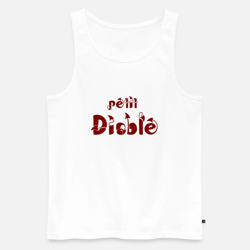 petite diable - Männer Premium Bio Tank Top - Weiß