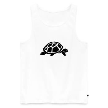 Tortue - Débardeur bio Premium Homme - blanc - Devant - Michal (187cm)
