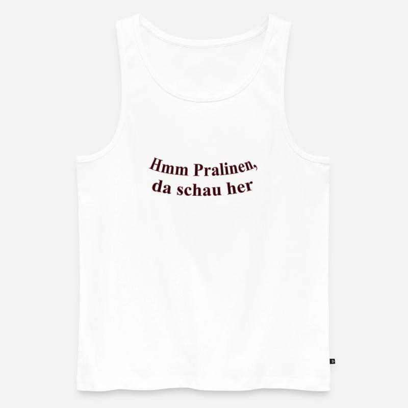 Pralinenleckerei - Männer Premium Bio Tank Top - Weiß