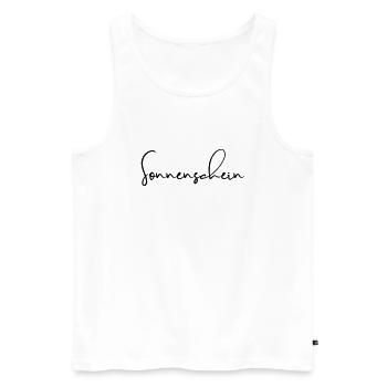 Mein Sonnenschein - Männer Premium Bio Tank Top - Weiß - Vorne - Michal (187cm)