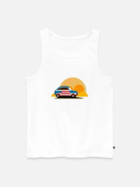 into the sunset - Men's Premium Organic Tank Top - white