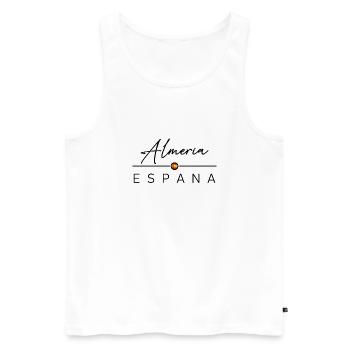 Spain - Almeria - Spanien - Espana - Männer Premium Bio Tank Top - Weiß - Vorne - Michal (187cm)