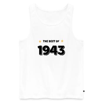 Best of 1943 - Débardeur bio Premium Homme - blanc - Devant - Michal (187cm)