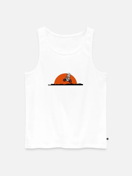Paris Dakar - Männer Premium Bio Tank Top - Weiß
