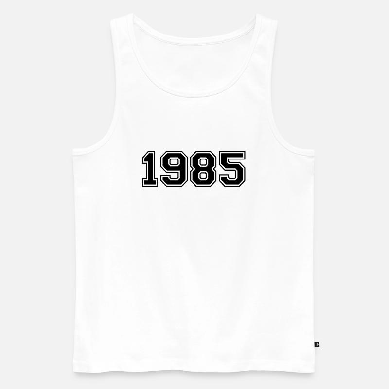 1985 - Männer Premium Bio Tank Top - Weiß
