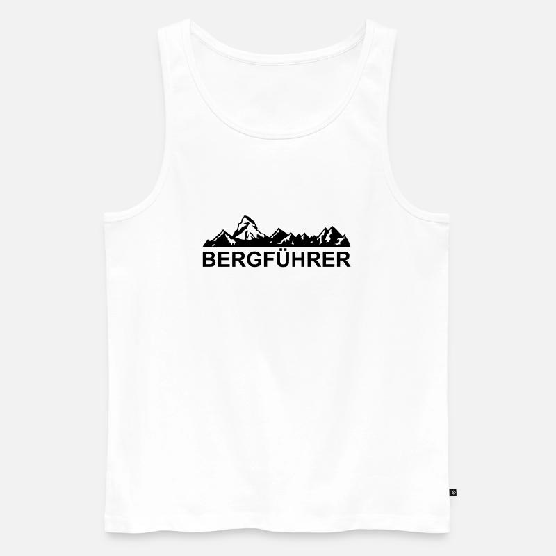 bergführer - Männer Premium Bio Tank Top - Weiß