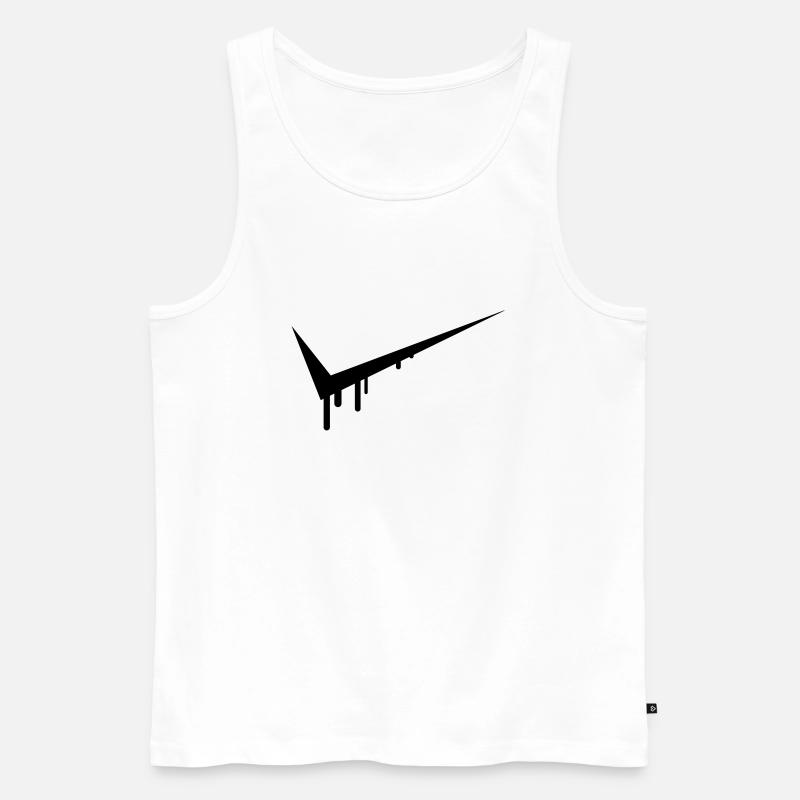 Graffiti Tick - Männer Premium Bio Tank Top - Weiß
