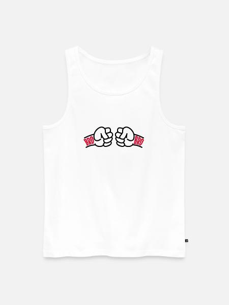 Brothers for Life Logo - Débardeur bio Premium Homme - blanc