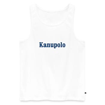 Kanupolo - Sport - Paddeln - Paddel - Männer Premium Bio Tank Top - Weiß - Vorne - Michal (187cm)