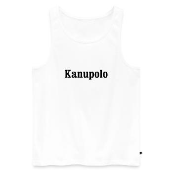 Kanupolo - Sport - Paddeln - Paddel - Männer Premium Bio Tank Top - Weiß - Vorne - Michal (187cm)