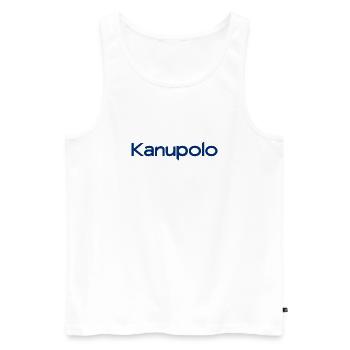 Kanupolo - Sport - Paddeln - Paddel - Männer Premium Bio Tank Top - Weiß - Vorne - Michal (187cm)