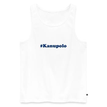 #Kanupolo - Sport - Paddeln - Paddel - Männer Premium Bio Tank Top - Weiß - Vorne - Michal (187cm)