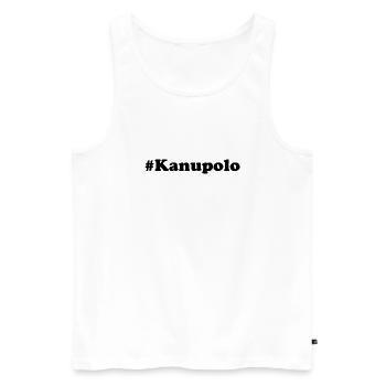 #Kanupolo - Sport - Paddeln - Paddel - Männer Premium Bio Tank Top - Weiß - Vorne - Michal (187cm)