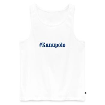 #Kanupolo - Sport - Paddeln - Paddel - Männer Premium Bio Tank Top - Weiß - Vorne - Michal (187cm)