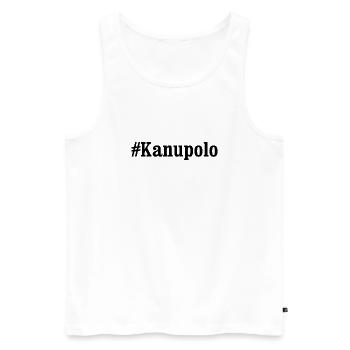 #Kanupolo - Sport - Paddeln - Paddel - Männer Premium Bio Tank Top - Weiß - Vorne - Michal (187cm)
