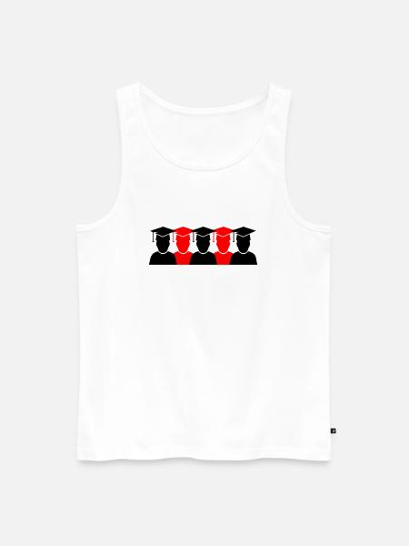 Students Diplomas 2 - Men's Premium Organic Tank Top - white