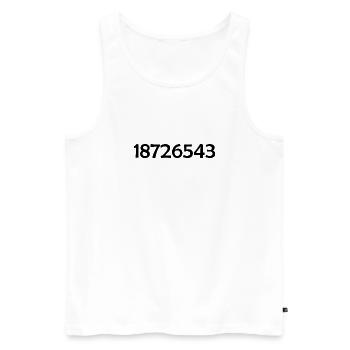 18726543 - LS V8 - Ignition order - Cylinder - Men's Premium Organic Tank Top - white - Front - AI Model Male 178 light (178cm)