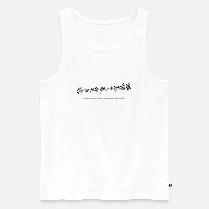 Impulsiv - Männer Premium Bio Tank Top - Weiß