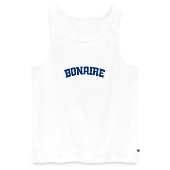 Bonaire - Kralendijk - Karibik - Dutch Caribbean - Men's Premium Organic Tank Top - white - Front - Michal (187cm)