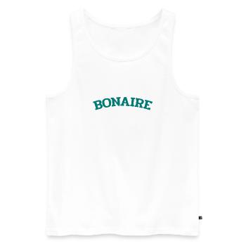 Bonaire - Kralendijk - Karibik - Dutch Caribbean - Men's Premium Organic Tank Top - white - Front - Michal (187cm)