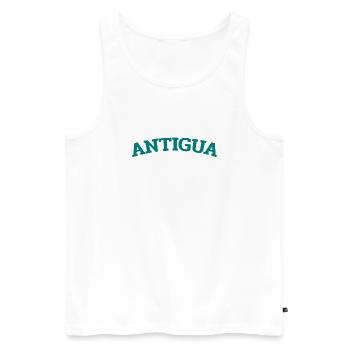 Antigua and Barbuda - St John's - West Indies - Men's Premium Organic Tank Top - white - Front - Michal (187cm)