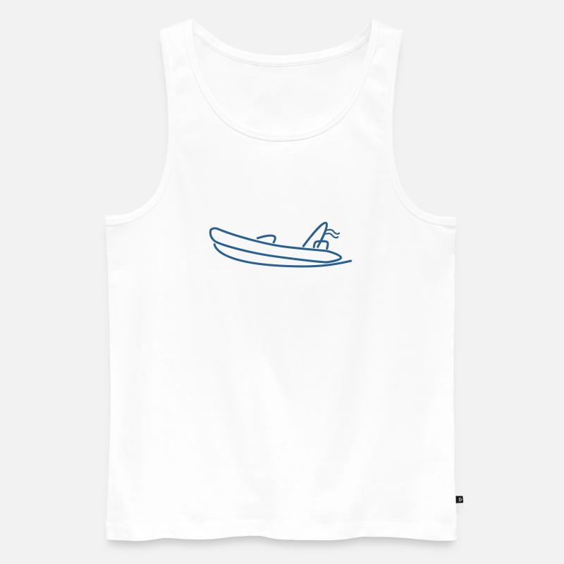 Logo - Männer Premium Bio Tank Top - Weiß