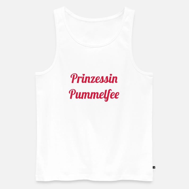 Prinzessin Pummelfee - Männer Premium Bio Tank Top - Weiß