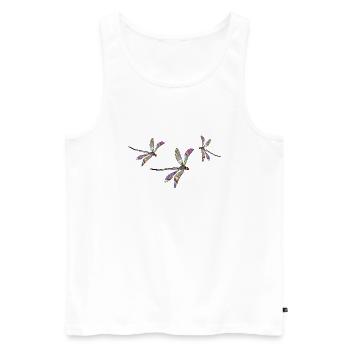 Wichtig - Männer Premium Bio Tank Top - Weiß - Vorne - Michal (187cm)