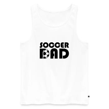 Soccer Dad Design Football Club - Débardeur bio Premium Homme - blanc - Devant - AI Model Male 178 light (178cm)